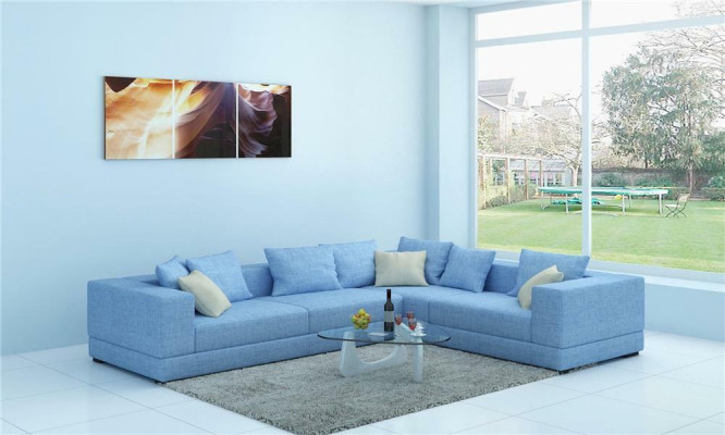 Sofa Moderní čalouněné textilní pohovka Design Rošt Pohovka Látková