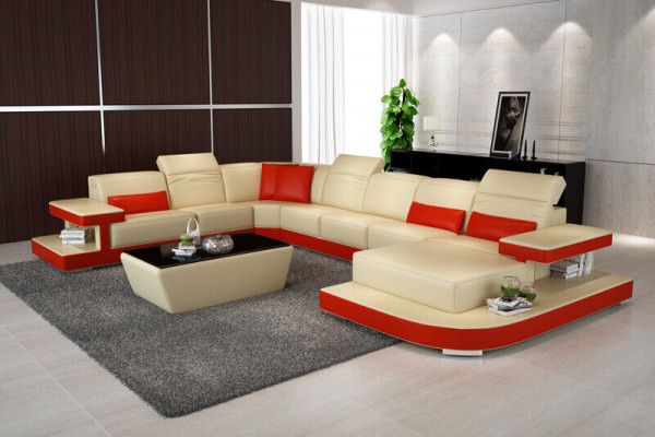 Obývací krajina rohová sedací souprava pohovka čalouněná souprava sedaček gaučů nová