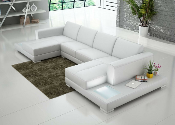 U Form Sofa Pohovka Potahová sestava Obývací krajina Designové rohové sofa Kůže