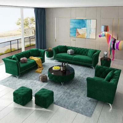 Sofa sestava 3+2+1 čalouněné sedačky látka Pohovky Sedací souprava Sofy Designérská pohovka