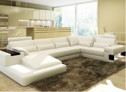 Značková pohovka žijící landschaft kůží pohovka souprava obývacích stěn