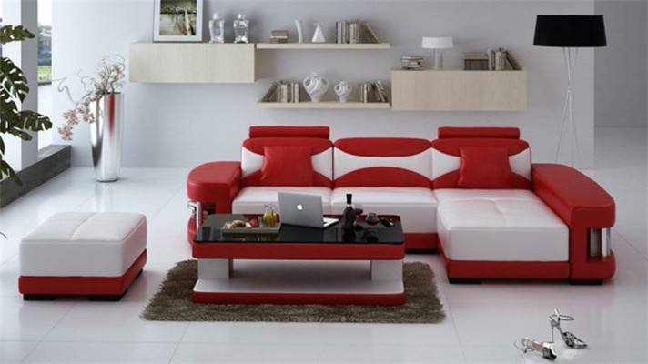 Kůžená pohovka Rozkládací pohovka Pohovka Nohový stolek Sedačka Sezlong Sofa Design