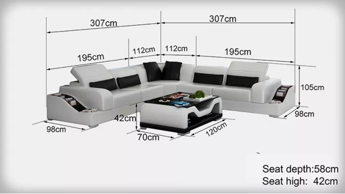 Ledersofa Couchen Design Wohnzimmer Günstige Polster Möbel Sitzgarnitur Sofa Neu