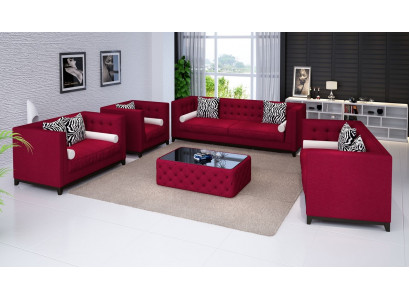 Sofa set kožená sedací souprava sedací souprava pohovka pohovka křesílko set polstrování pohovka 3 dílný křeslo