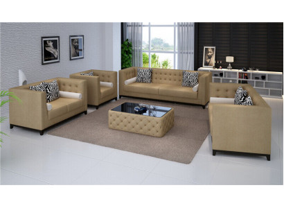 Kůžená sedací souprava, pohovka, gauč, moderní designová sedací souprava