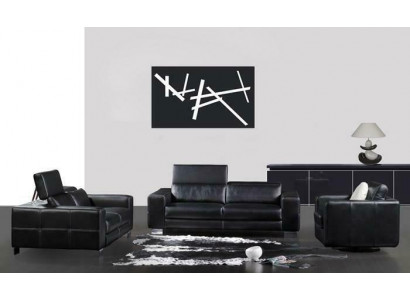 Sofa set kožená sedací souprava pohovka křeslo křesla 3 kusy pohovka sedačka.