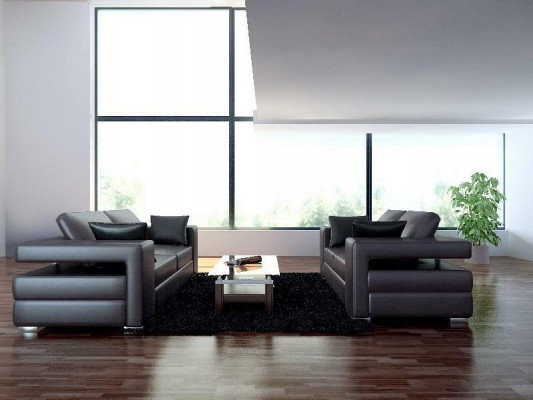 Kompletní set sedací soupravy 3+1+1 sezení designérská obývací stěna 3 dílná