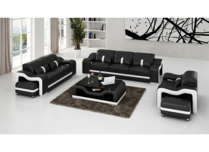 Sofa set 311 sezení Design Sofas Polster Couchen Relax Kůže