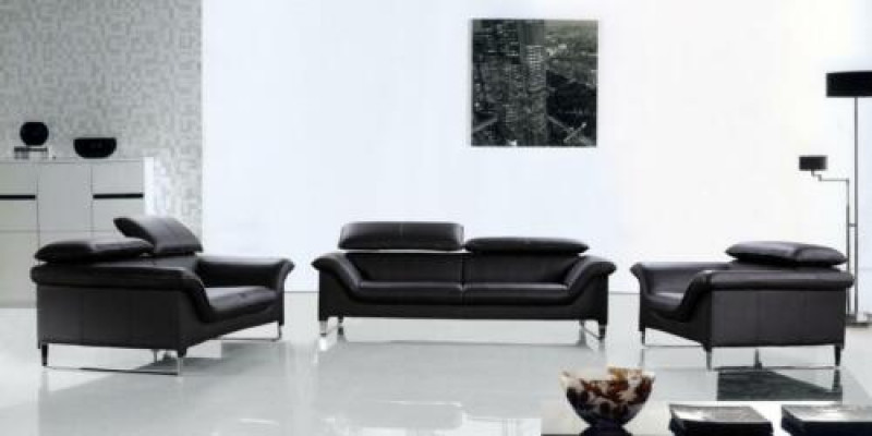 Kožená pohovka Rozčleněná sedací souprava 3+1+1 Místná sestava Moderní design Pohovka
