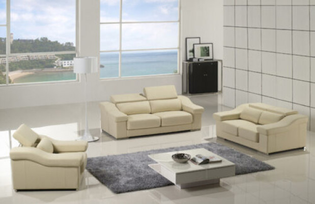 Sofa set Design Couch Upholstered 3-seater suites set Leather Sofas