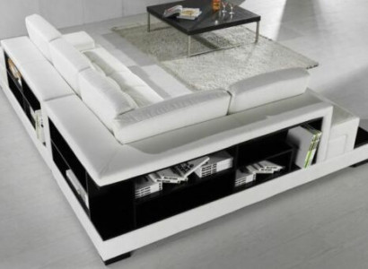 Žijící krajina L-tvaru Rozkládací pohovka Rozkládací pohovka Garnitura Potah