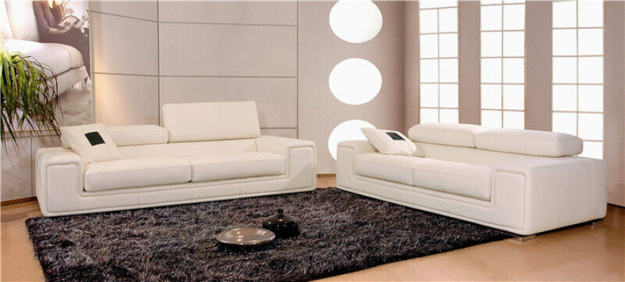Design Pohovky Sofas 3+1 Sedačková souprava Set Kožená pohovka Garnituren