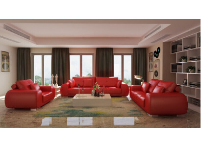 Sofa série 3+1+1 kůže pohovka nábytek design moderní sofa