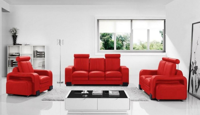 Sofa 3-sedačka Kožená pohovka Pohovka Televizní křeslo Pohovka Loungesofa