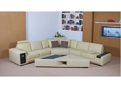 Designová pohovka rohová sofa s otomanem souprava čalouněná sedací souprava