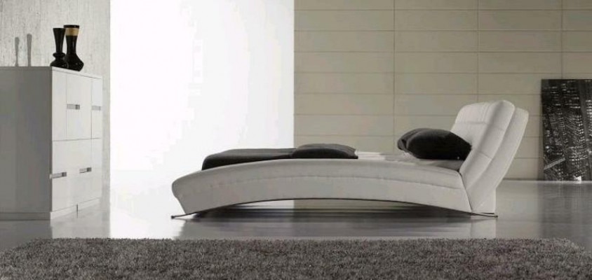 Postel Postele Potah Dvojitý Manželský Luxus Kůže Moderní Designérská Ložnice