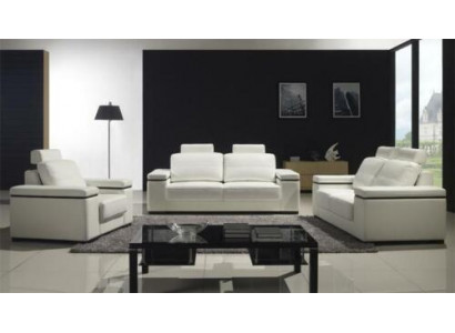 Sofa 3místná designová pohovka, moderní sedací soupravy kůže relaxační třímístná pohovka