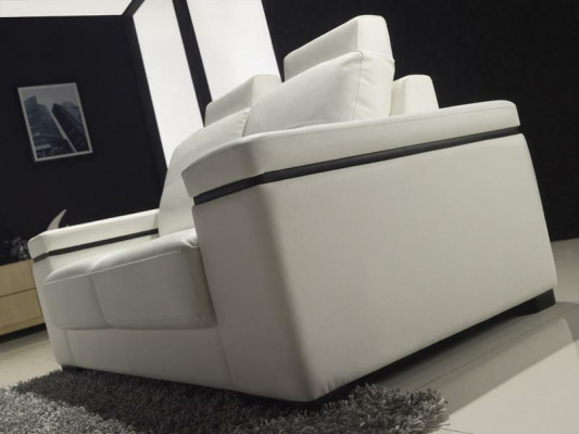 Sofa 3místná designová pohovka, moderní sedací soupravy kůže relaxační třímístná pohovka