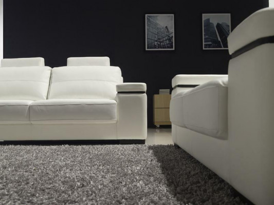 Sofa 3místná designová pohovka, moderní sedací soupravy kůže relaxační třímístná pohovka