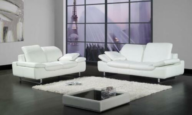 Garnitury Set Sofa Garnitura Skupina Garnitura Pohovky Sofa Polstr Kůže 32 Sedadla