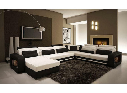 U Form Sofa Pohovka Křeslo Rohová Skládací Souprava Obývací Kout Látka Design