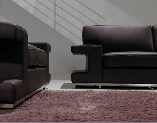 Pohovka Couch Polstrový 2-sedadlový kožený sedací nábytek Pohovky Sedací soupravy Design