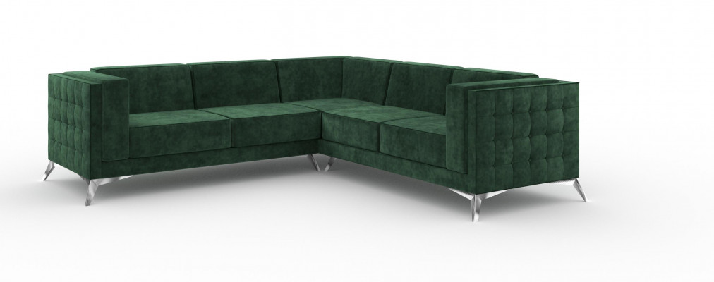Pohovka L-Form Chesterfield Couch Wohnlandschaft Garnitur Design Klassische