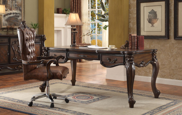 Luxusní kancelářská sada se stolem + křeslem + stolkem na počítač