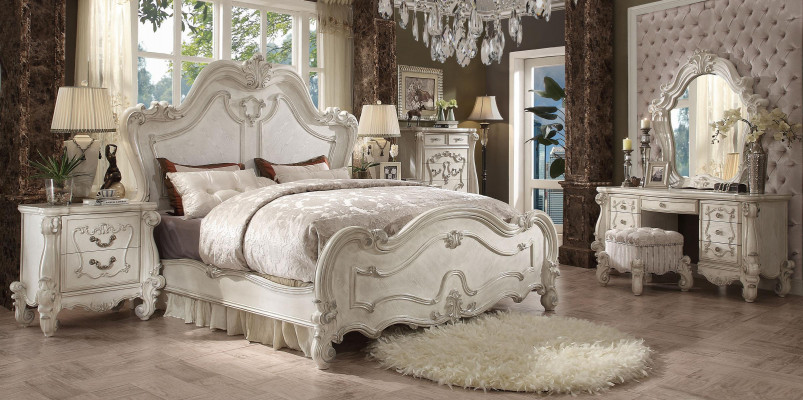 Klasická postel manželská postel 2x noční stolky Dřevěný design Lůžka Nové 3 kusy.