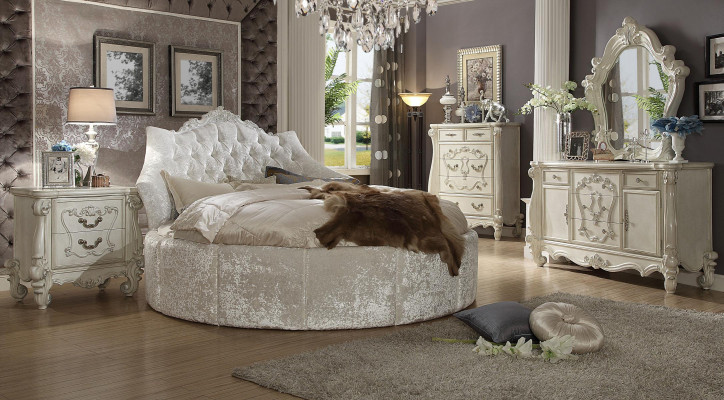 Postel 2x noční stolek 3 kusy. Ložnice sada Postele nový luxus Chesterfield