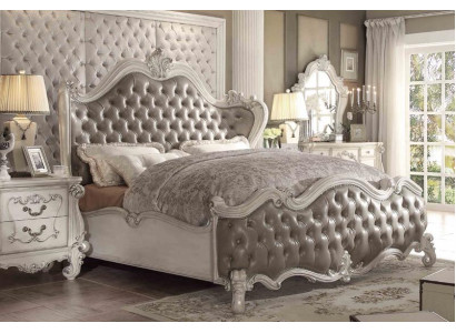 Designer postel ložnice postele kůže hotelové čalounění Chesterfield Nové.