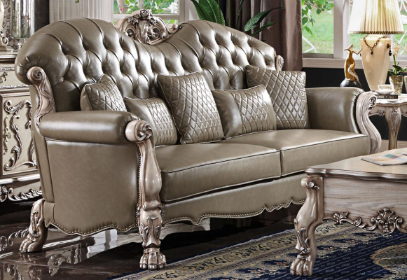 Sofa třímístná pohovka čalouněný design moderní 3místná sedací souprava pokoj nábytek beige