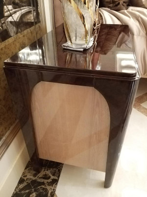 Postel 2x noční stolek 3 kusy. Ložnice sada design moderní luxusní.