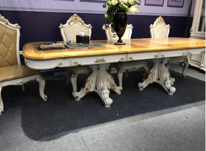 Barokní rokoko styl nábytek Jídelní stůl Stoly Jídelní kout Rytý