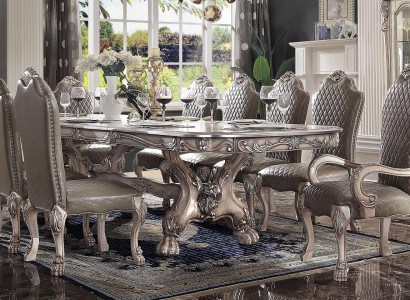 Velký rytířský stůl barokní jídelní stolek xxl 345cm dřevěné stoly Klasický nábytek Nový