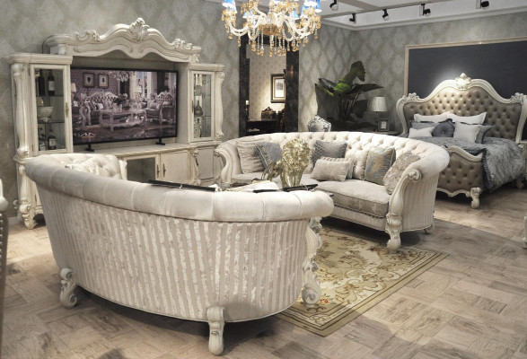 Kompletní sada sedacích souprav 4+4 místná designerská obývací stěna 2 ks skupina