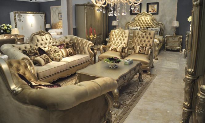 Luxus sedací souprava 3+2+1 místná sada pohovka čalouněná gauči gauč