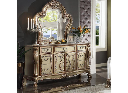 Noble komoda Buffet Kommoden skříň + zrcadlo barokní rokoko komoda dřevo nová