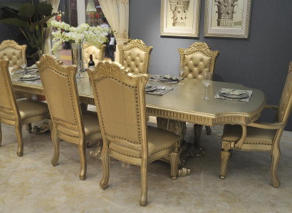 Stůl Jídelní stůl Stoly Stůl Kancelář Design Klasický Dřevo Dekorace Baroko