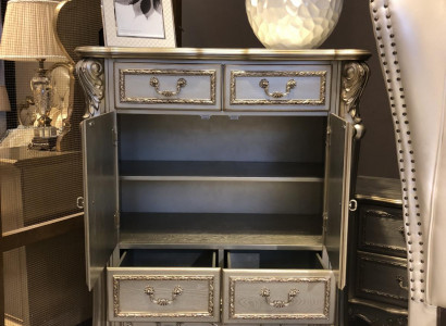 Bufet, rukojeť, komoda, skutečná ruční práce, dřevo, baroko, rokoko, servírovací stoly, komody