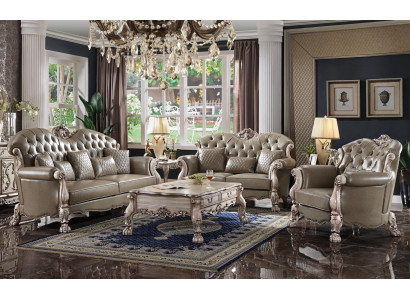 Barokní sestava Chesterfield sofa Klasický nábytek pohovka Sada pohovek Nové pohovky