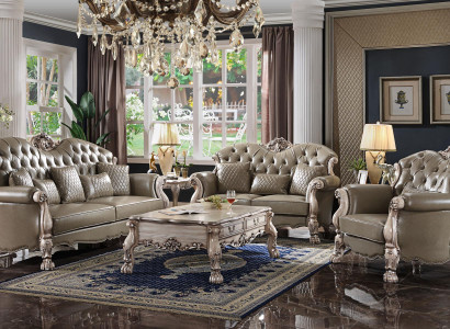 Barokní sestava Chesterfield sofa Klasický nábytek pohovka Sada pohovek Nové pohovky