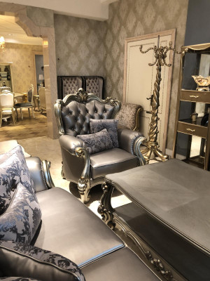 Sofa set 3+2+1 sezení Design Sofas Polstrování Pohovky Kůže