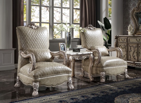 Křeslo Hotel Výplň Křesla Klasický Jednosedadlo Dřevo Kůže Obývací pokoj Baroko