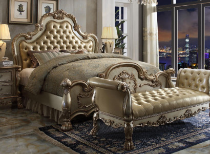 Chaiselounge Sofa Lehnstuhl Couch Lehnen Chaise Leder Barock Rokoko