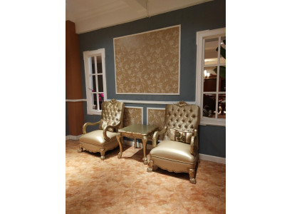 Křeslo Design Pohovka Relax Látka Salón Luxusní Televizní Klub Potah