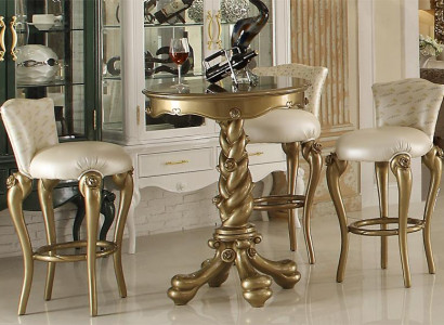 Bartisch Bistrotisch Kulatý stůl Pult Skutečné dřevo Klasické nábytek