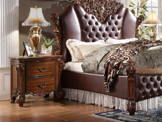 Barokní rokokový noční stolek dřevěná noční skříňka komoda stolková noční konzole nový