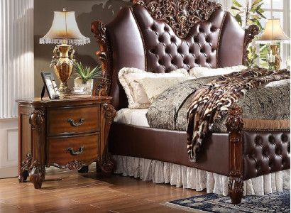 Barokní rokokový noční stolek dřevěná noční skříňka komoda stolková noční konzole nový