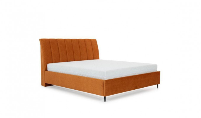 Postel Oranžová Ložnice Polstr Nábytek Textil Moderní Styl Postele
